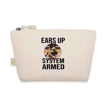 German Shepherd Dog Owner Dog Gassi - Organic Pouch - nature - Front