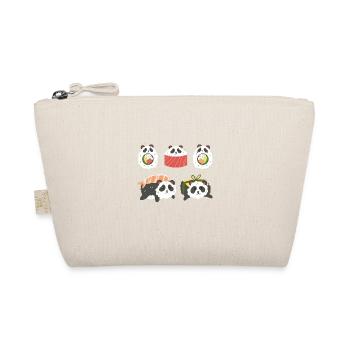 Panda Sushi Hug Cute Animal Maki Lover Funny Food - Organic Pouch - nature - Front