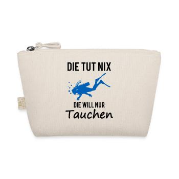 Tauchen Taucherin Spruch Mädchen Damen Geschenk - Bio-Täschchen - Natur - Vorne