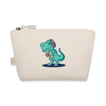 Dino Dinosaur T-rex Trex Tyrannosaurus Dinosaur - Organic Pouch - nature - Front