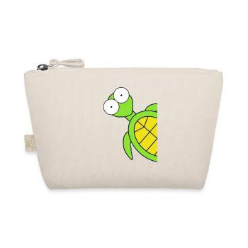 Funny Comic Turtle, Turtles, Reptiles - Organic Pouch - nature - Front
