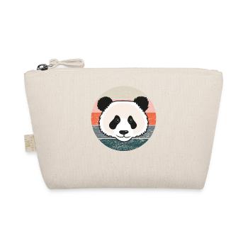 Grand panda cadeau Femmes Hommes Enfants Rétro - Trousse biologique - nature - Devant
