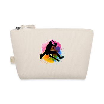 Farben Aquarell Stuntscooter Stunt Roller - Bio-Täschchen - Natur - Vorne