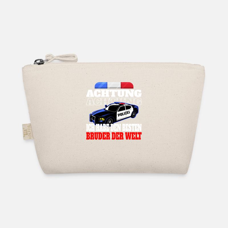 Polizei Bruder Bester Großer kleiner Kind Geschenk Bio-Täschchen