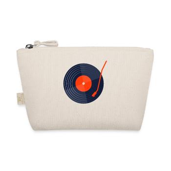 Retro Vinyl Vintage Record - Organic Pouch - nature - Front