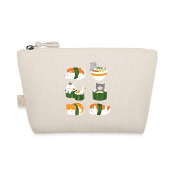 Sushi Katze Japan Anime Kawaii - Bio-Täschchen - Natur - Vorne