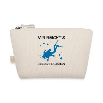 Taucherin Spruch Tauchen Mädchen Damen Geschenk - Bio-Täschchen - Natur - Vorne