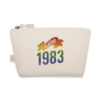 Klassische 1983 Regenbogenfarben - Bio-Täschchen - Natur - Vorne
