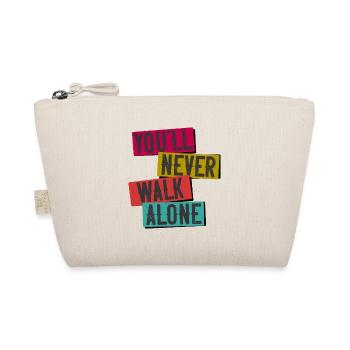 Football Saying You ll Never Walk Alone - Organic Pouch - nature - Front