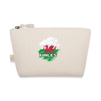 Wales Flagge - Bio-Täschchen - Natur - Vorne