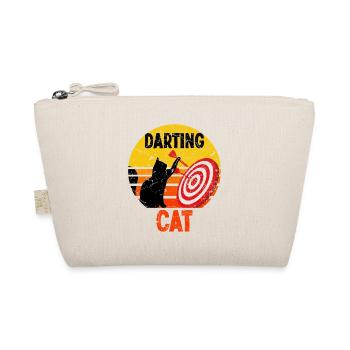 Dartspieler Katze Dart sport - Bio-Täschchen - Natur - Vorne