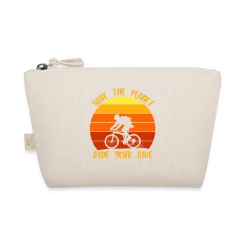 Save the Planet, ride your Bike - Bio-Täschchen - Natur - Vorne