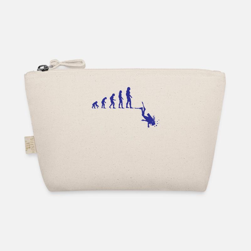 Diving Evolution Diver Girl Ladies Gift Organic Pouch