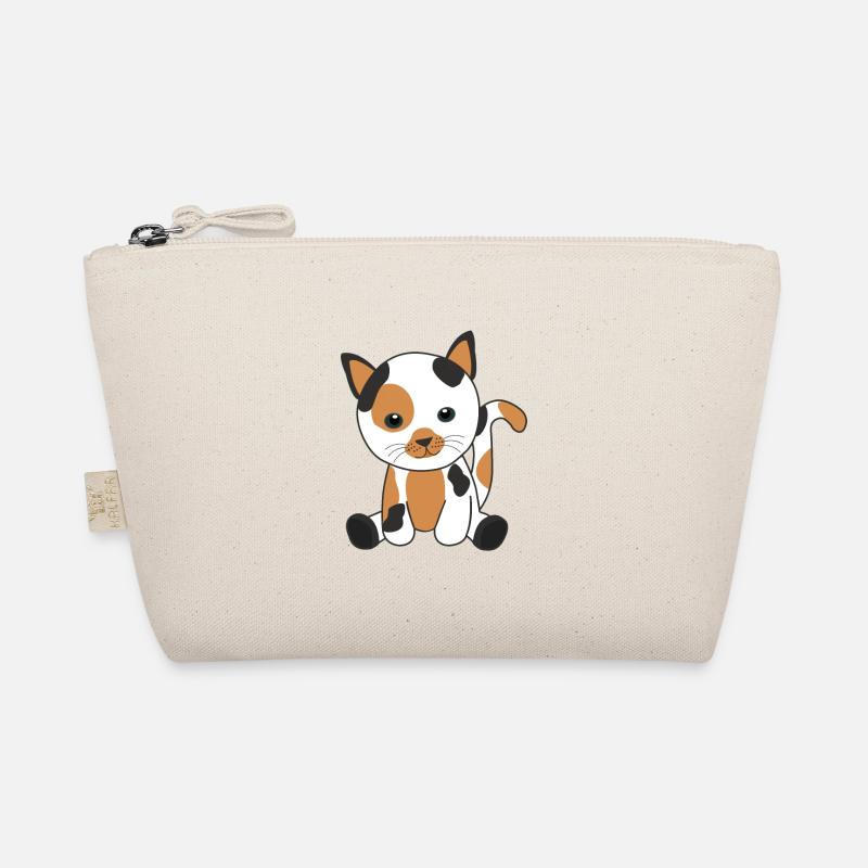 Chat chanceux chat tricolore chat mignon chat Trousse biologique