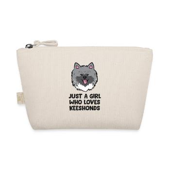 Süßer Keeshond Nur ein Mädchen, das Keeshonds - Bio-Täschchen - Natur - Vorne