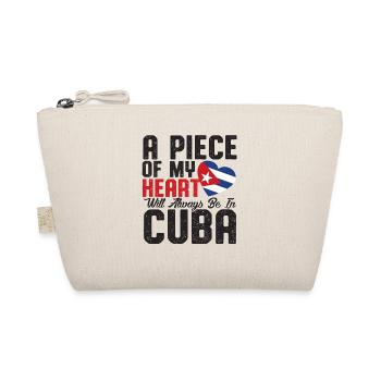 A piece of my Heart will always be in Cuba – Cuban - Organic Pouch - nature - Front
