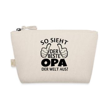 So sieht der beste Opa der Welt aus Vatertag Opi - Bio-Täschchen - Natur - Vorne