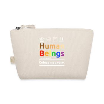 Human Beings Couleurs peuvent varier LGBT Gay Pride Equali - Trousse biologique - nature - Devant