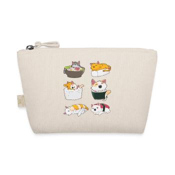 Sushi Katze Japanisch Anime Kawaii Neko - Bio-Täschchen - Natur - Vorne