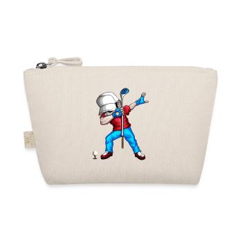 Dabbing Golfer Golfspieler Golfball Golfverein Fan - Bio-Täschchen - Natur - Vorne