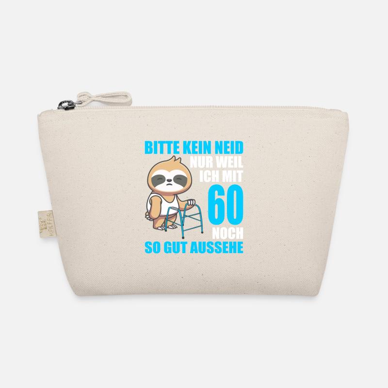 60. Geburtstag 60 Jahre Faultier Faultiere - Bio-Täschchen - Natur