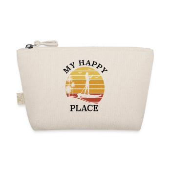 Stand Up Paddle SUP Girl - My Happy Place - Bio-Täschchen - Natur - Vorne