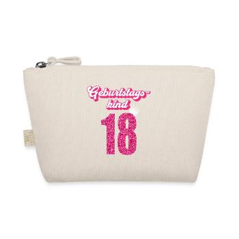18. Geburtstag 18 Jahre 18er Geburtstagskind - Bio-Täschchen - Natur - Vorne