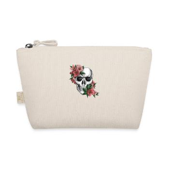Skull with flowers - Organic Pouch - nature - Front