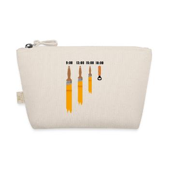 Funny after-work painter painters work-life balance - Organic Pouch - nature - Front