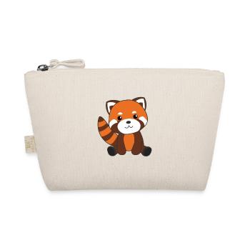 Roter Panda süße Tiere für Kinder Kawaii - Bio-Täschchen - Natur - Vorne