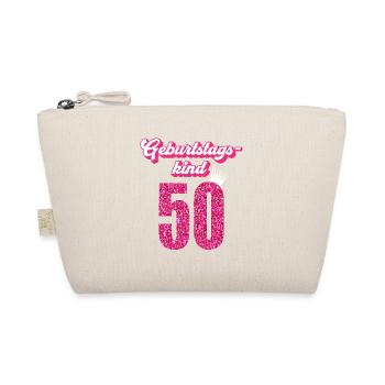 50. Geburtstag 50 Jahre 50er Geburtstagskind - Bio-Täschchen - Natur - Vorne