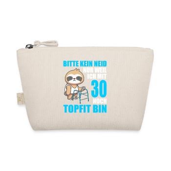 30. Geburtstag 30 Jahre Faultier Faultiere - Bio-Täschchen - Natur - Vorne