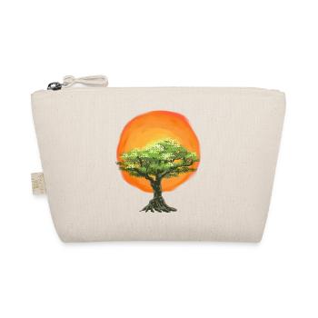 Olive Tree Sunrise Sun Tree Nature - Organic Pouch - nature - Front