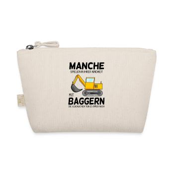 Bagger Spruch Erwachsene - Bio-Täschchen - Natur - Vorne