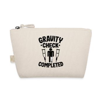 Broken Leg Gravity Check Completed Get Well Soon - Organic Pouch - nature - Front