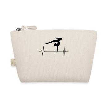 Gymnastique battement de coeur ligne cadeau dames filles - Trousse biologique - nature - Devant