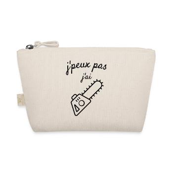 Je peux pas j'ai tronçonneuse j'suis bûcheron - Trousse biologique - nature - Devant