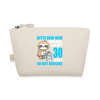 30. Geburtstag 30 Jahre Faultier Faultiere - Bio-Täschchen - Natur - Vorne