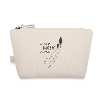 Chien - JAMAIS MARCHER SEUL, Amoureux des chiens, Promeneur de chiens - Trousse biologique - nature - Devant