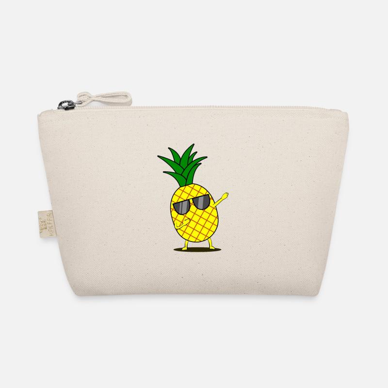 Dabbing yellow pineapple dab funny dancing fruit Organic Pouch