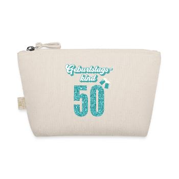 50. Geburtstag 50 Jahre 50er Geburtstagskind - Bio-Täschchen - Natur - Vorne