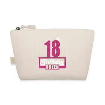 18. Geburtstag 18 Jahre 18er Birthday Queen - Bio-Täschchen - Natur - Vorne