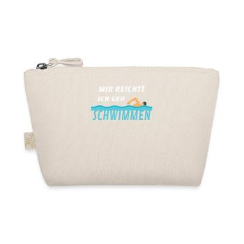 Schwimmen Schwimmer lustiger Spruch - Bio-Täschchen - Natur - Vorne