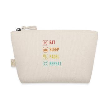 Eat Sleep Padel Repeat Paddleball Padel Tennis - Organic Pouch - nature - Front