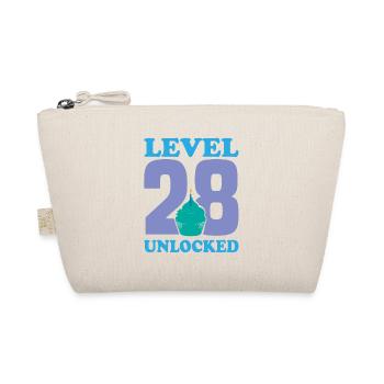 Happy birthday, 28 years old - Organic Pouch - nature - Front
