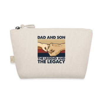 Dad and Son The Legend And The Legacy Vintage - Organic Pouch - nature - Front