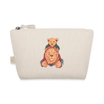 FATHER AND SON LION - Organic Pouch - nature - Front