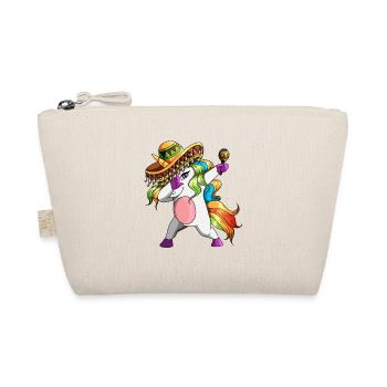 Unicorn with sombrero and rattle Unicorn Fiesta - Organic Pouch - nature - Front