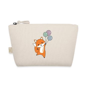 Fuchs süß Tier fliegt Luftballons Kinder - Trousse biologique - nature - Devant