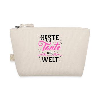 Beste Tante de Welt - Tante - Tanten - coole Tante - Bio-Täschchen - Natur - Vorne
